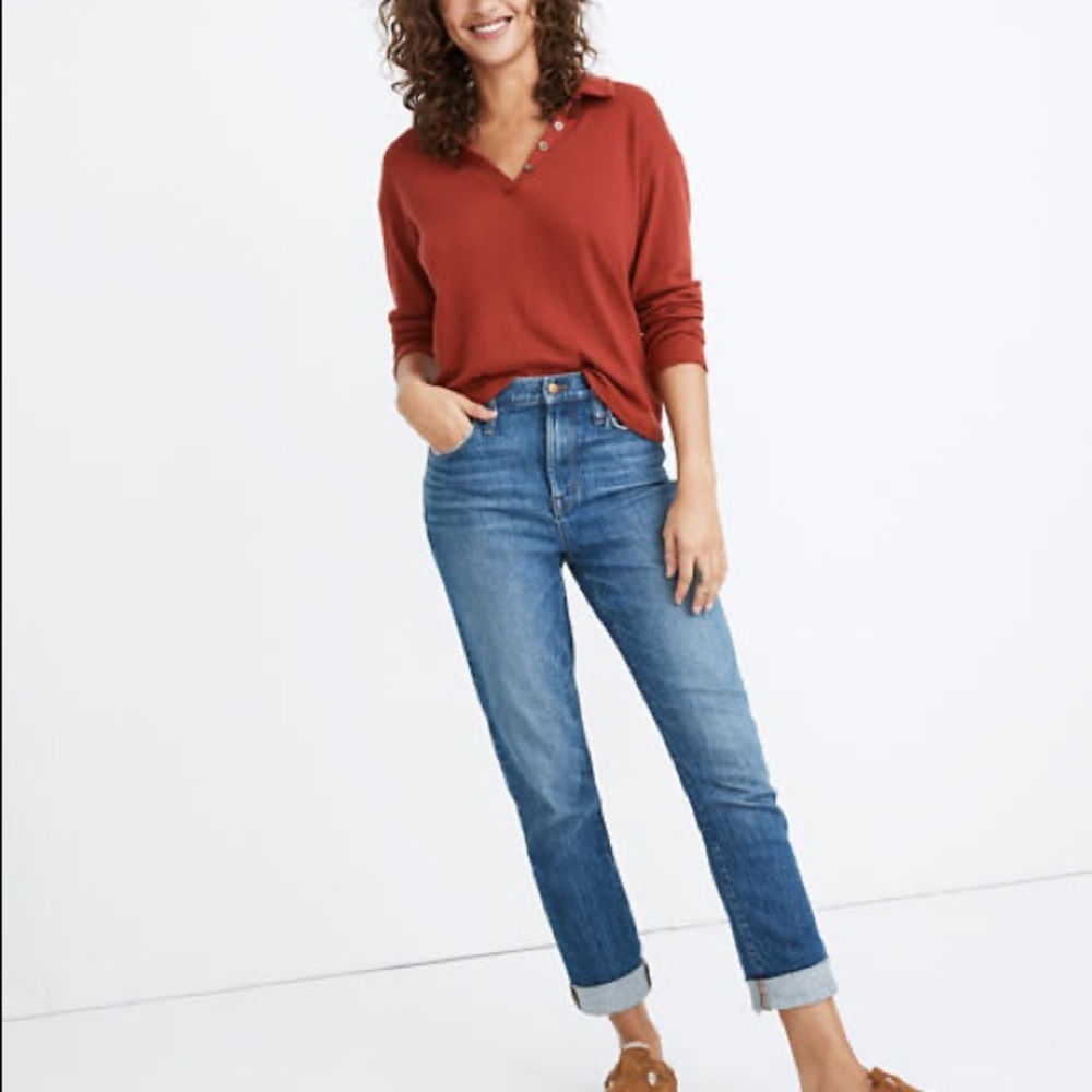 MADEWELL The Petite High-Rise Slim Boyjean Size 25P